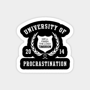 University Of Procrastination Sticker